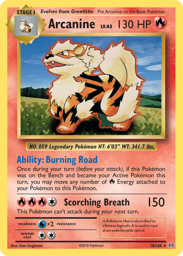 Arcanine (18 108) [XY: Evolutions] Online Hot Sale