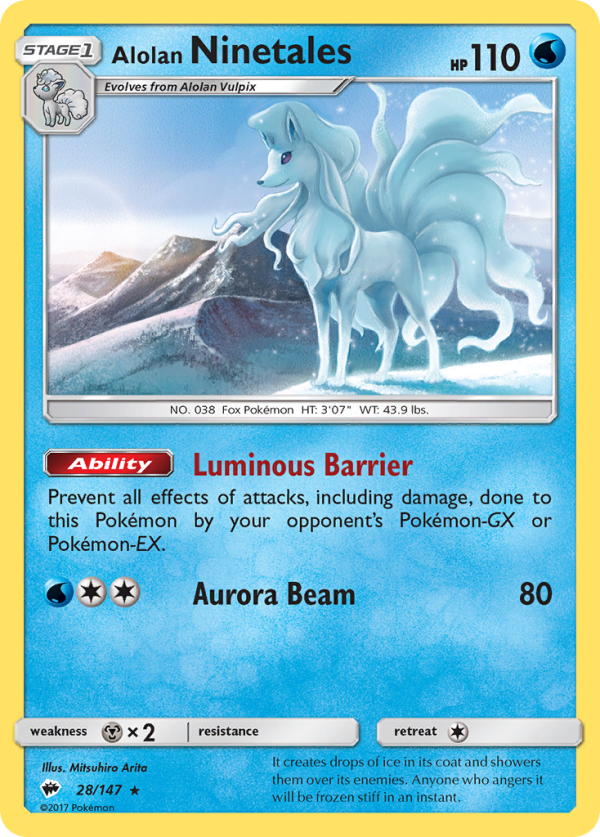 Alolan Ninetales (28 147) [Sun & Moon: Burning Shadows] For Sale