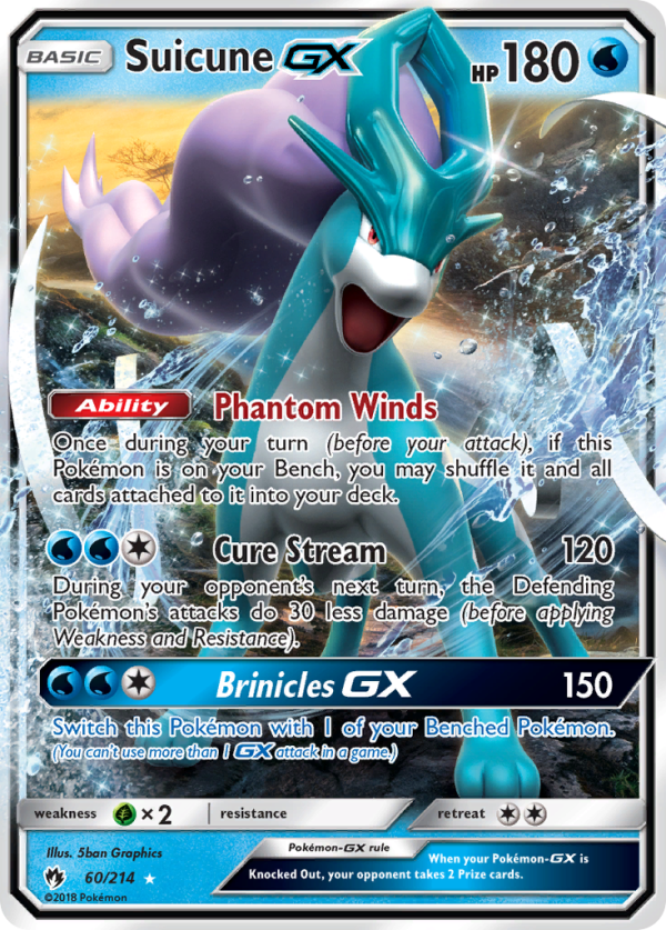 Suicune GX (60 214) [Sun & Moon: Lost Thunder] on Sale