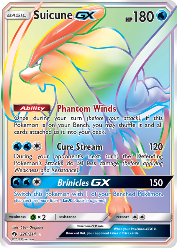 Suicune GX (220 214) [Sun & Moon: Lost Thunder] Discount