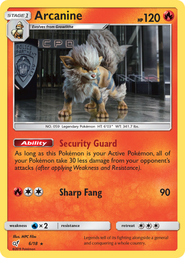 Arcanine (6 18) [Sun & Moon: Detective Pikachu] For Sale