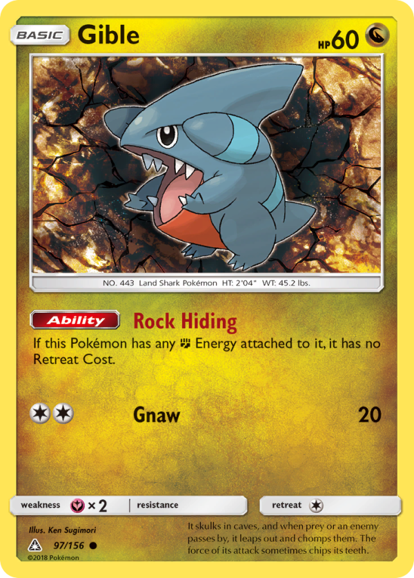 Gible (97 156) [Sun & Moon: Ultra Prism] Online Sale