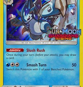 Alolan Sandslash (SM18) (Staff Prerelease Promo) [Sun & Moon: Black Star Promos] Online Hot Sale