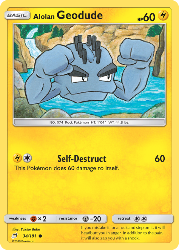 Alolan Geodude (34 181) [Sun & Moon: Team Up] Cheap