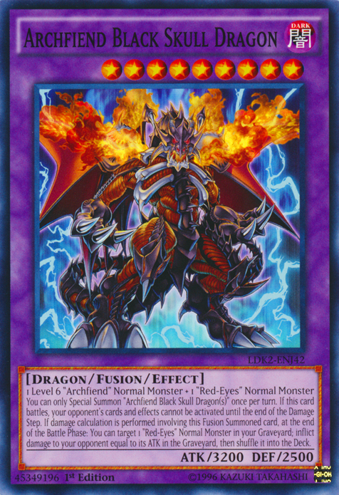 Archfiend Black Skull Dragon [LDK2-ENJ42] Common Online