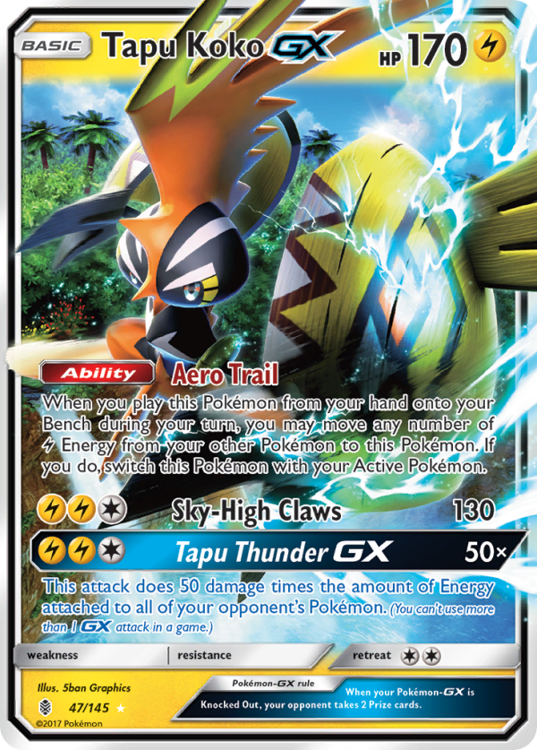 Tapu Koko GX (47 145) [Sun & Moon: Guardians Rising] Hot on Sale