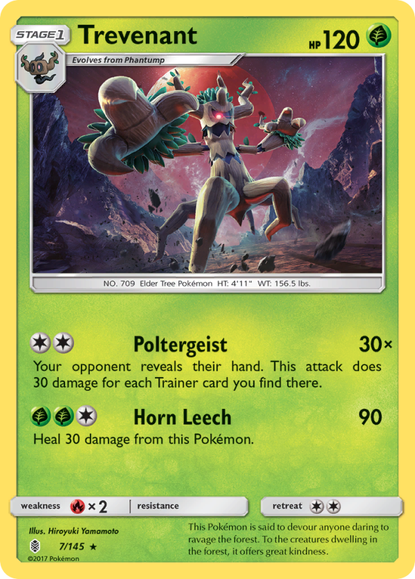 Trevenant (7 145) [Sun & Moon: Guardians Rising] Hot on Sale