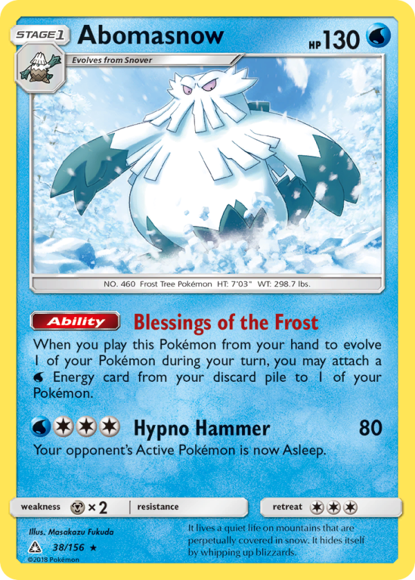 Abomasnow (38 156) [Sun & Moon: Ultra Prism] Supply