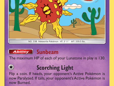 Solrock (62 168) [Sun & Moon: Celestial Storm] Online now