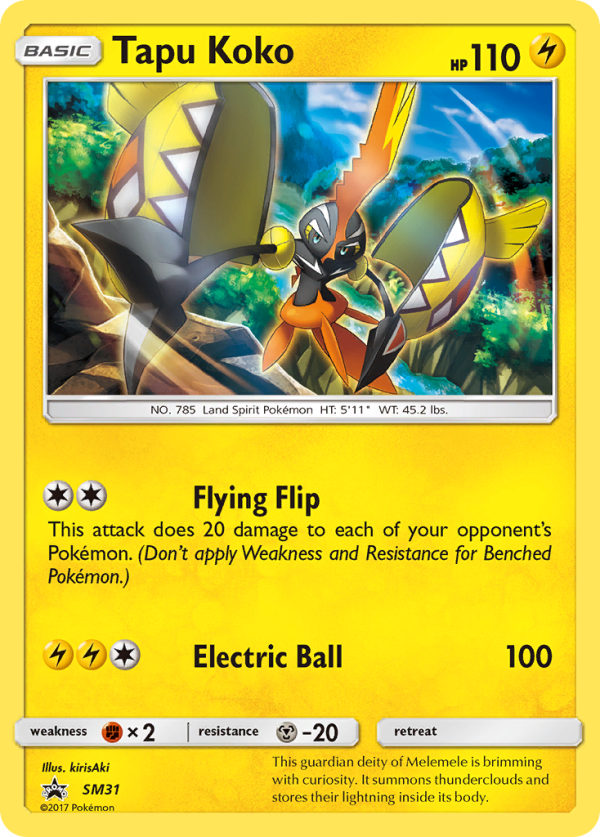 Tapu Koko (SM31) [Sun & Moon: Black Star Promos] Online now