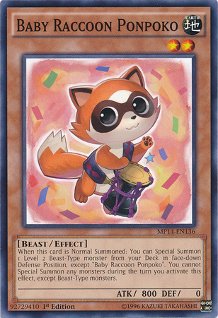 Baby Raccoon Ponpoko [MP14-EN136] Common Supply