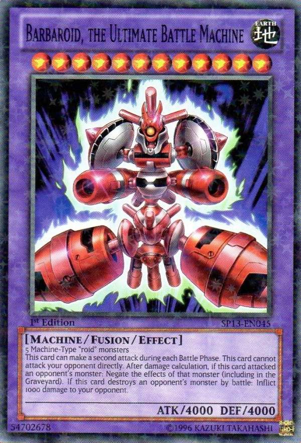 Barbaroid, the Ultimate Battle Machine [SP13-EN045] Starfoil Rare Online Hot Sale