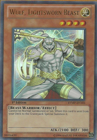 Wulf, Lightsworn Beast [RYMP-EN103] Ultra Rare For Discount