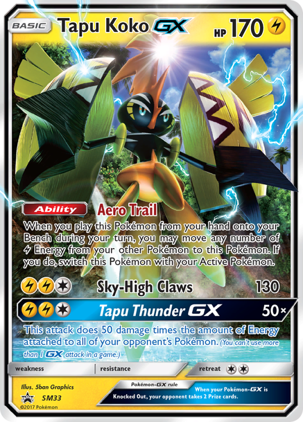 Tapu Koko GX (SM33) [Sun & Moon: Black Star Promos] For Cheap