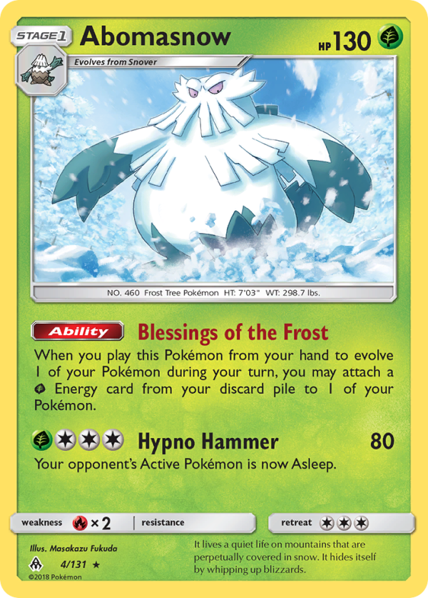 Abomasnow (4 131) [Sun & Moon: Forbidden Light] Discount