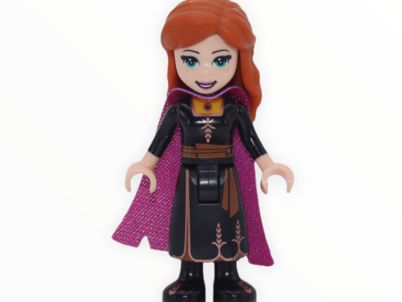 Anna (black dress, magenta and purple cape) Fashion